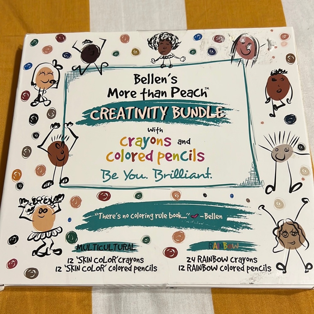 Bellen’s More Than Peach Creativity Bundle w/ Crayons & Colored Pencils - New